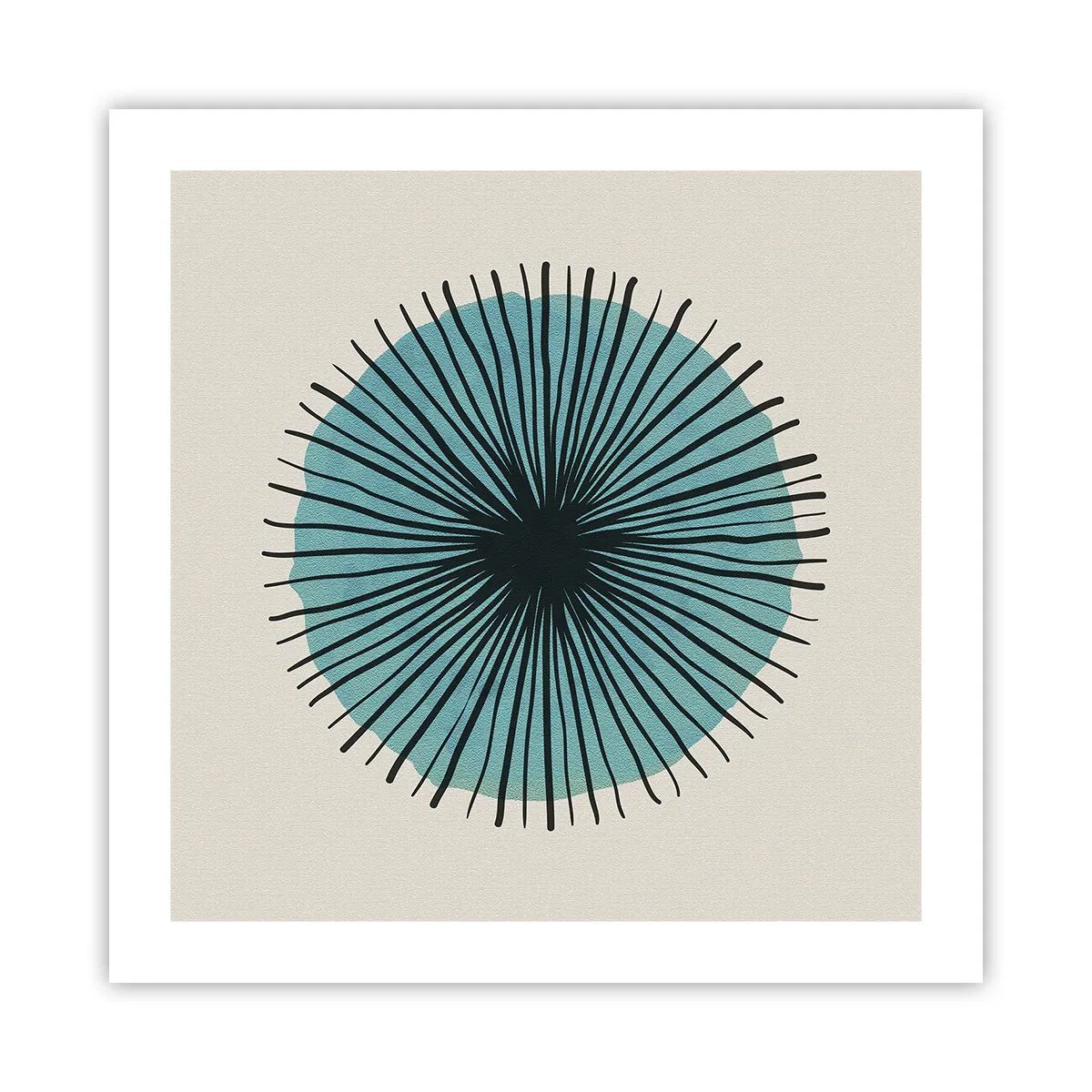 Poster - Strahlend im Blau - 50x50 cm