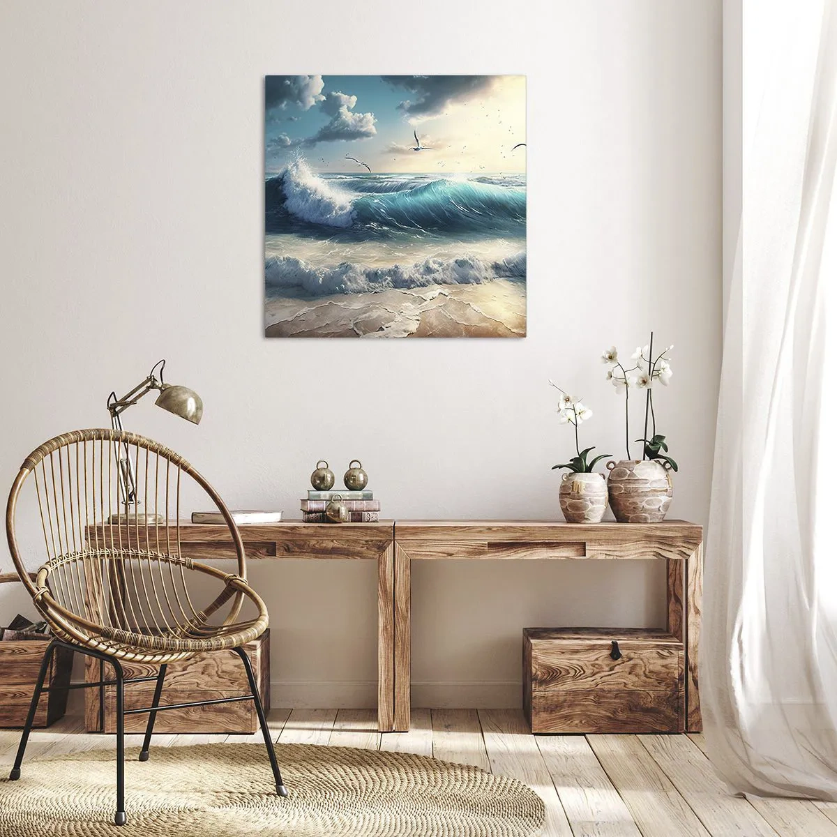 Bild auf Leinwand - Leinwandbild - Es summt nur für dich - 60x60 cm