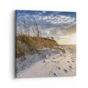 Bild auf Leinwand - Leinwandbild - Einladung zu einem Spaziergang - 30x30 cm