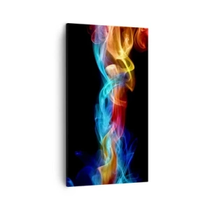 Bild auf Leinwand - Leinwandbild - Regenbogentanz der Nebel - 45x80 cm