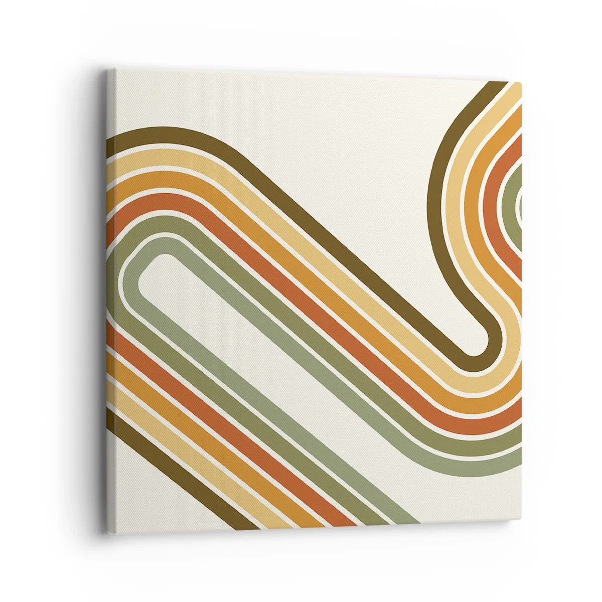 Bild auf Leinwand - Leinwandbild - Zickzack zum Ziel - 30x30 cm