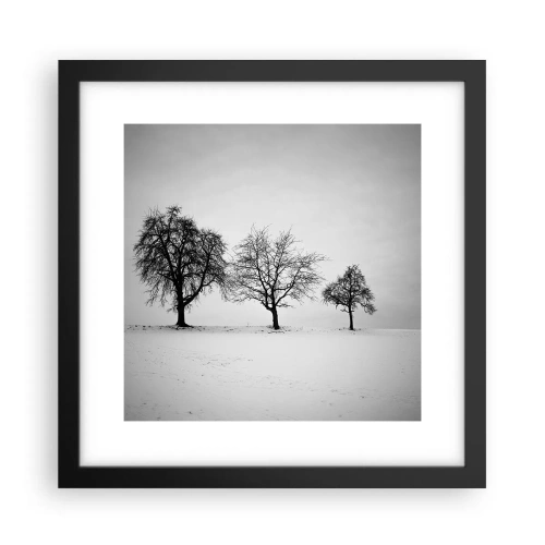 Poster in einem schwarzem Rahmen - Wovon träumen sie? - 30x30 cm