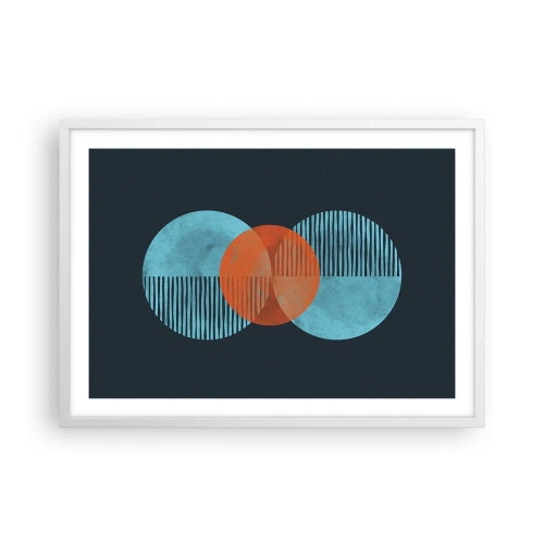 Poster in einem weißen Rahmen - Symmetrische Komposition - 70x50 cm