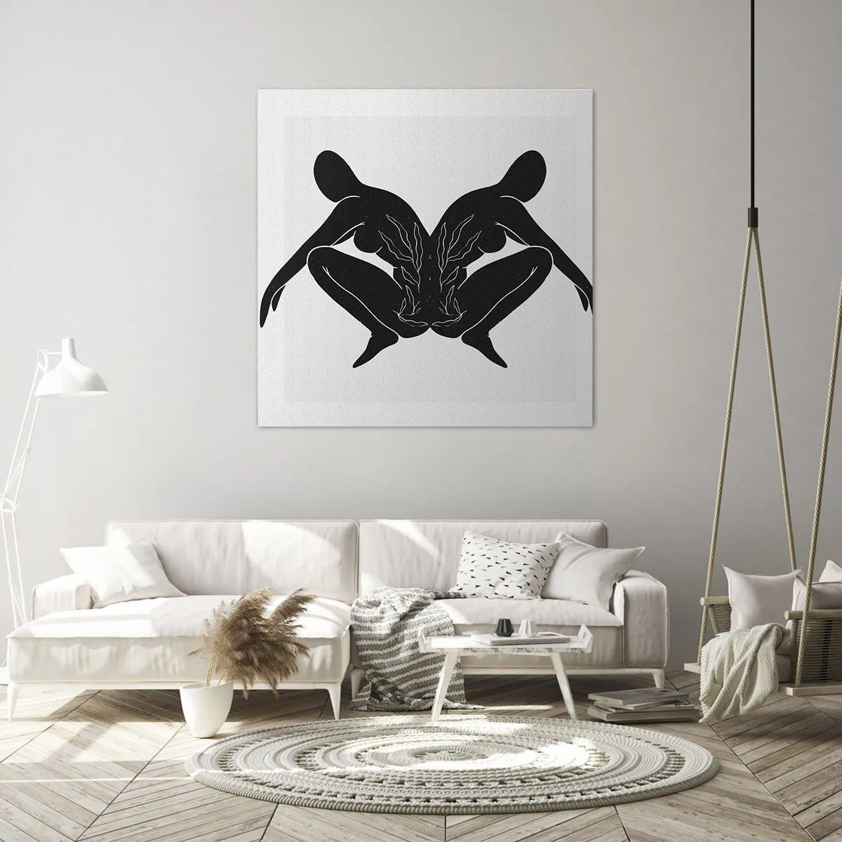 Bild auf Leinwand - Leinwandbild - Gemeinsame Seele - 70x70 cm