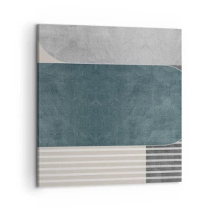 Bild auf Leinwand - Leinwandbild - Komposition auf der Ebene - 60x60 cm