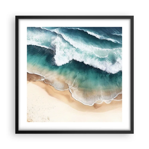 Poster in einem schwarzem Rahmen - Das ewige Treffen - 50x50 cm