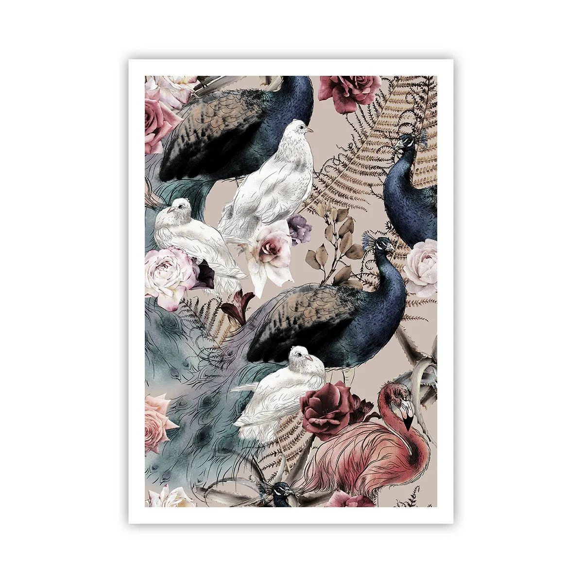 Poster - Im Schlossgarten - 70x100 cm