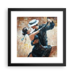 Poster in einem schwarzem Rahmen - A la Rudolf Valentino - 30x30 cm