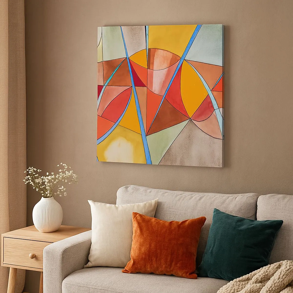 Bild auf Leinwand - Leinwandbild - Das Karussell, das Traumkarussell - 30x30 cm