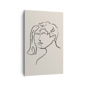 Bild auf Leinwand - Leinwandbild - Und es wurde Einheit - 80x120 cm