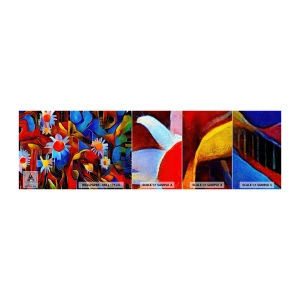 Fototapeten Muster Selbstklebend Deluxe Sticker - Die Farben des Lebens - Abstraktion, Kubismus, Stück - 100x30 cm