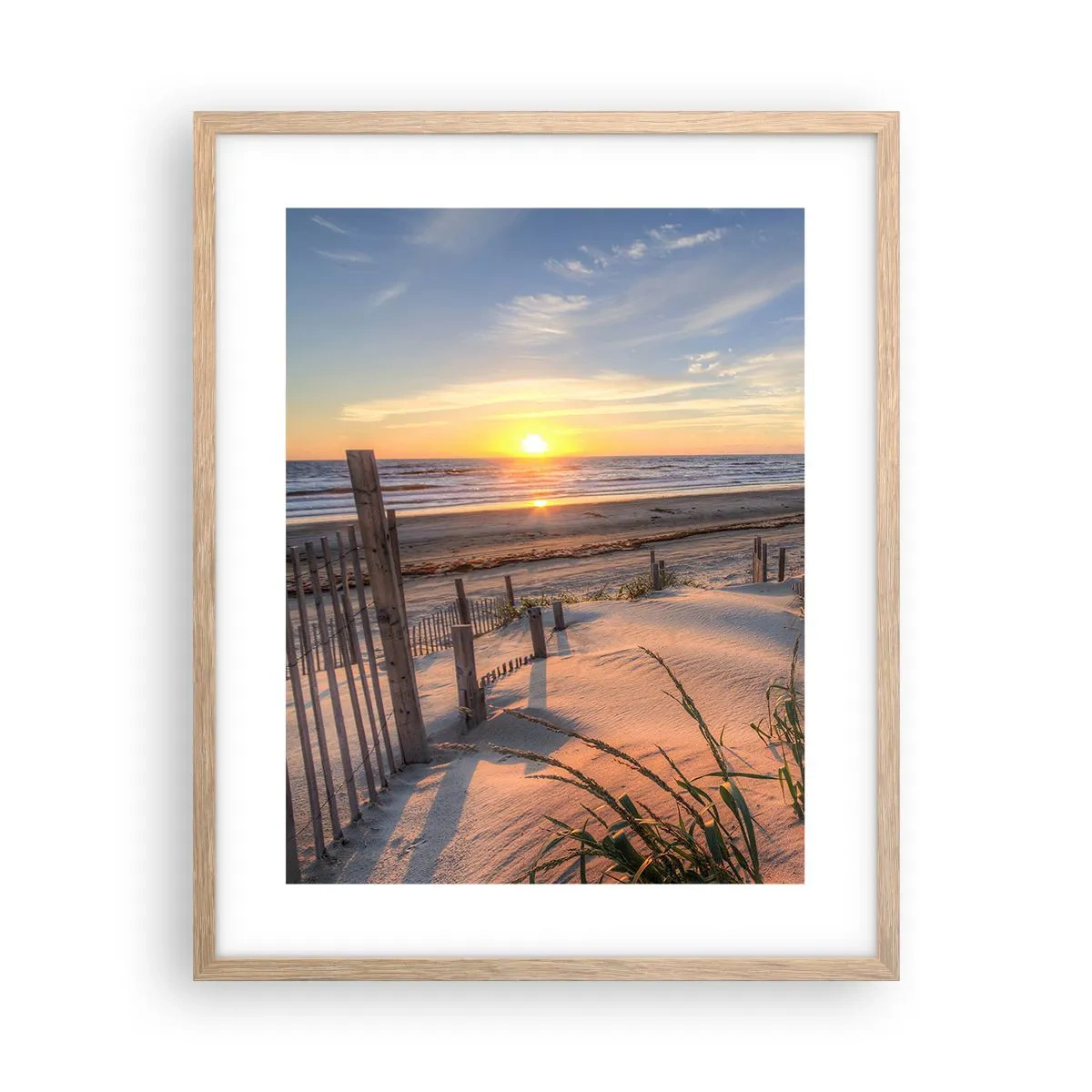 Poster in einem Rahmen aus heller Eiche - Schein und Schatten des Windes - 40x50 cm