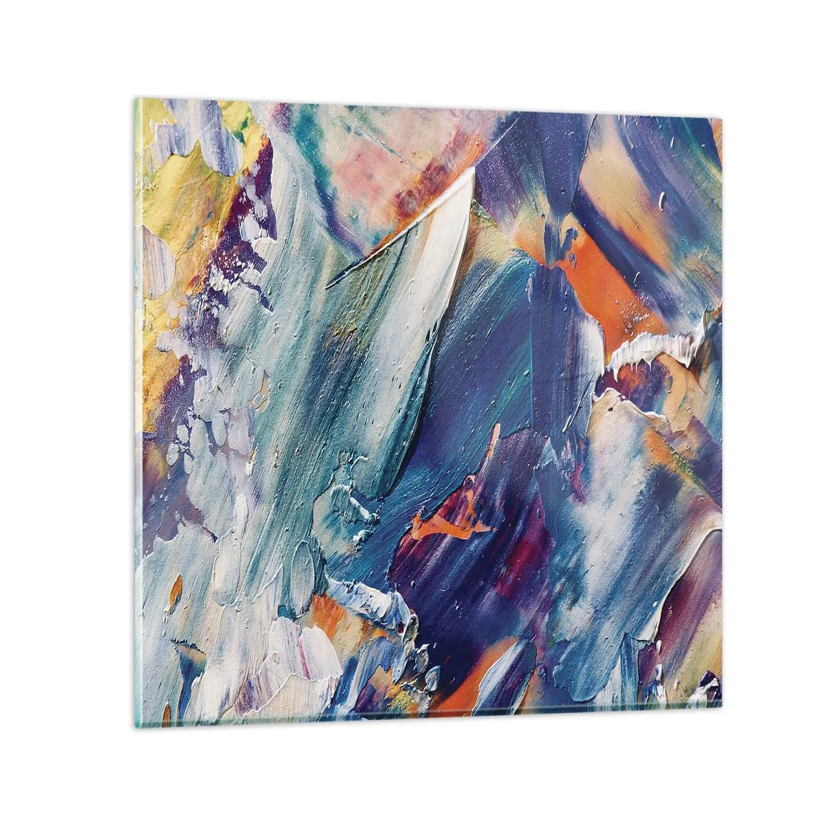Glasbild - Bild auf glas - Farbverwirrung - 70x70 cm
