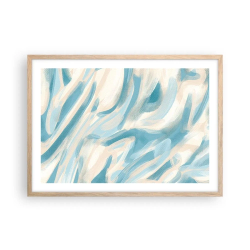Poster in einem Rahmen aus heller Eiche - Frühlingsbrisen - 70x50 cm