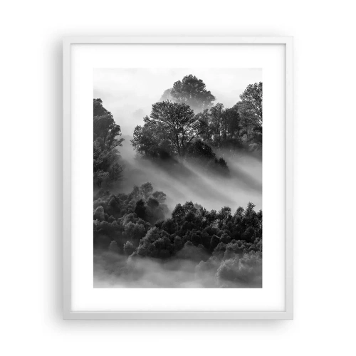 Poster in einem weißen Rahmen - Aufstehend aus dem Schlaf - 40x50 cm