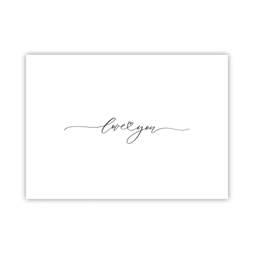 Poster - Schwarz auf weiß - 70x50 cm