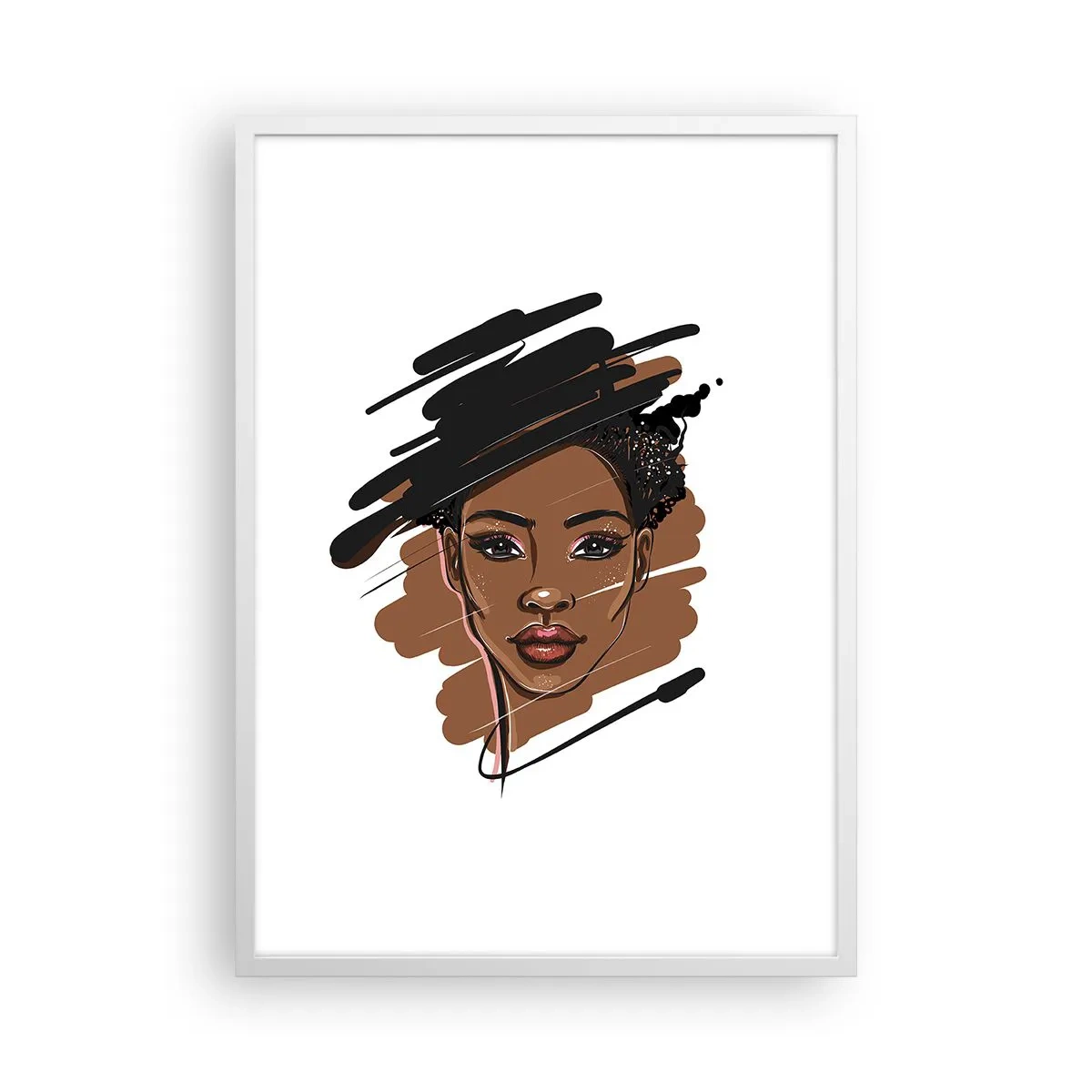 Poster in einem weißen Rahmen - Süß wie Schokolade - 50x70 cm