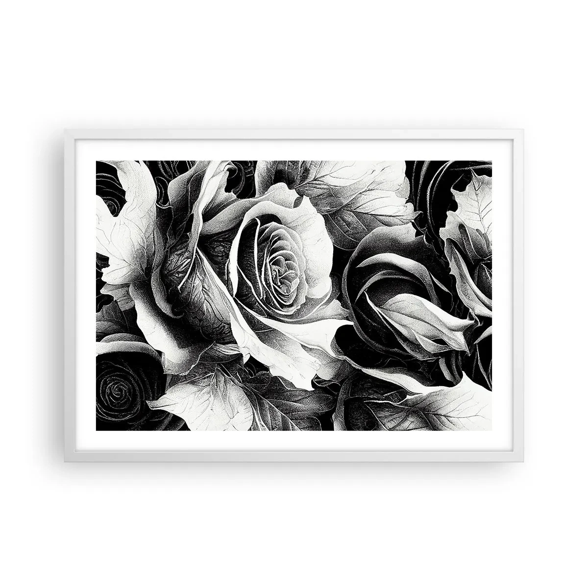 Poster in einem weißen Rahmen - Immer Königin - 70x50 cm