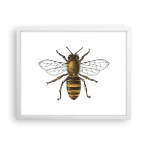 Poster in einem weißen Rahmen - Schön und gut - 50x40 cm