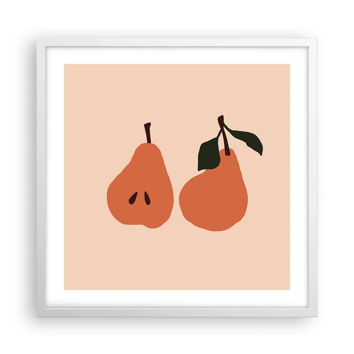 Poster in einem weißen Rahmen - Pure Süße - 50x50 cm