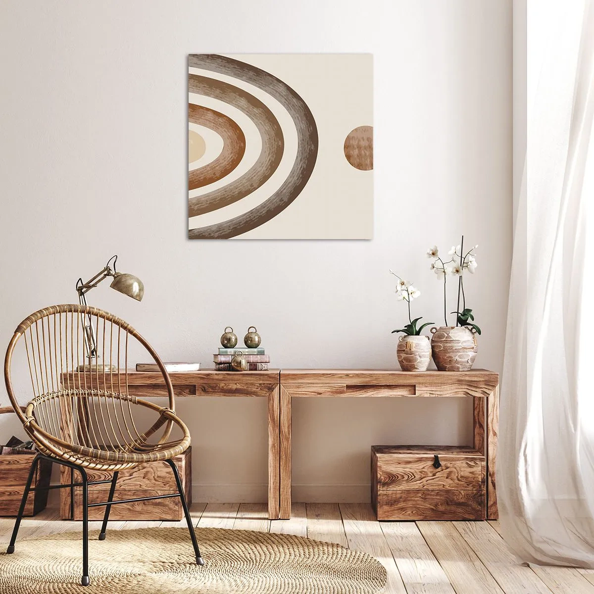 Bild auf Leinwand - Leinwandbild - In einer weit entfernten Galaxie - 40x40 cm