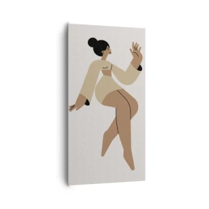 Bild auf Leinwand - Leinwandbild - Eine anmutige Form - 65x120 cm