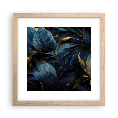 Poster in einem Rahmen aus heller Eiche - Mit Gold gefüttert - 30x30 cm