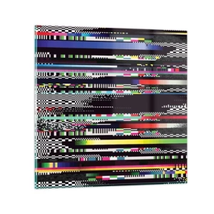 Glasbild - Bild auf glas - Das Kontrollbild der Realität - 30x30 cm