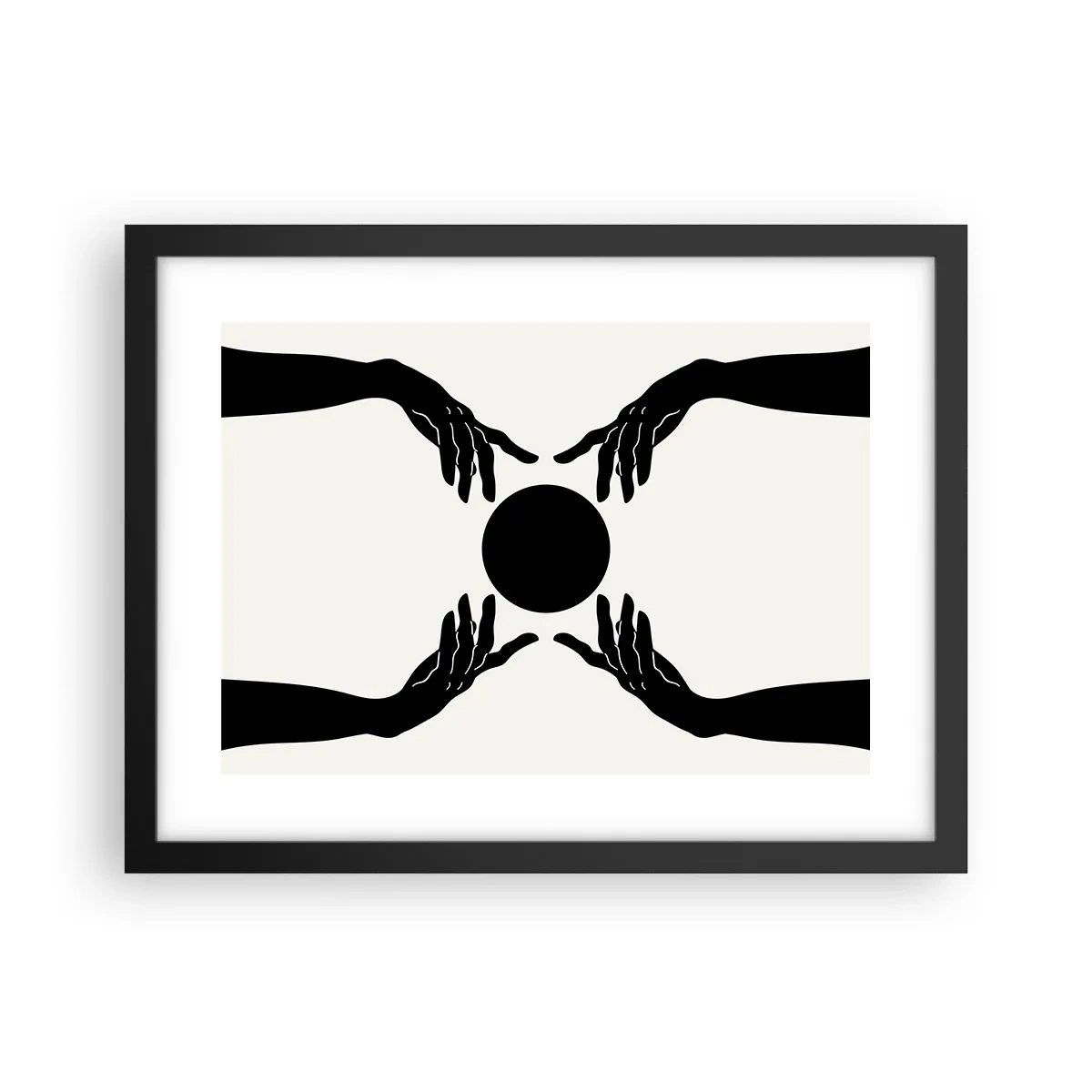 Poster in einem schwarzem Rahmen - Geheimes Zeichen - 40x30 cm