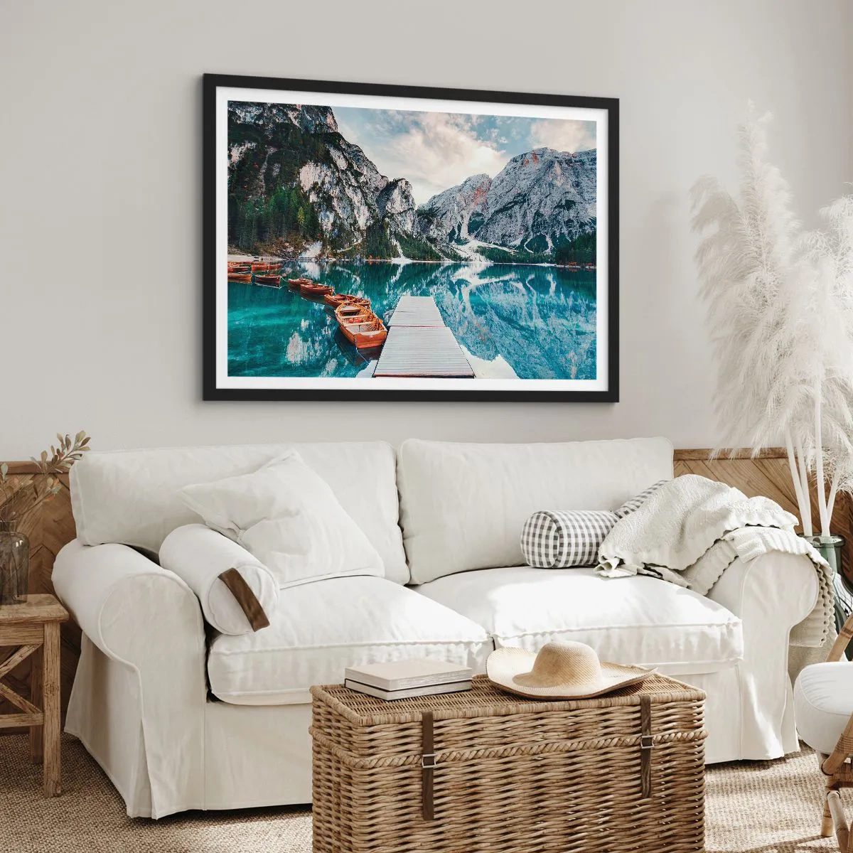 Poster in einem schwarzem Rahmen - Wir zeigen Ihnen Schönheit - 91x61 cm