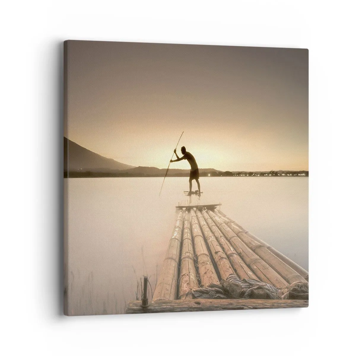 Bild auf Leinwand - Leinwandbild - Vor dem schlafen gehen - 40x40 cm