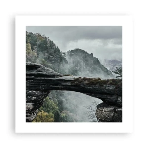 Poster - Abenteuer beginnt gleich - 40x40 cm