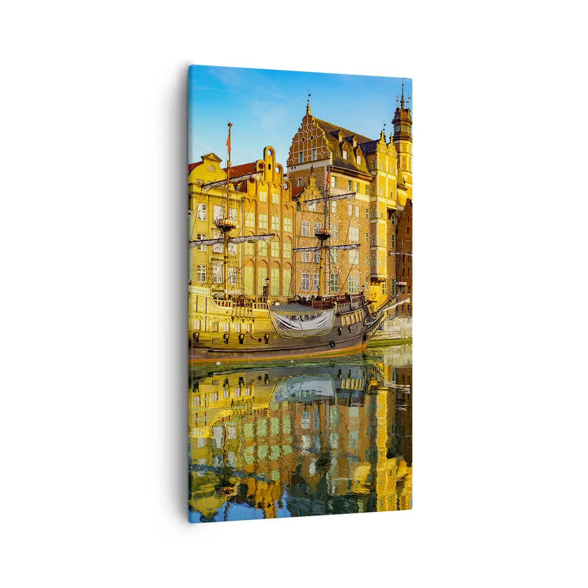 Bild auf Leinwand - Leinwandbild - Ein Spiegelbild der Vergangenheit - 55x100 cm