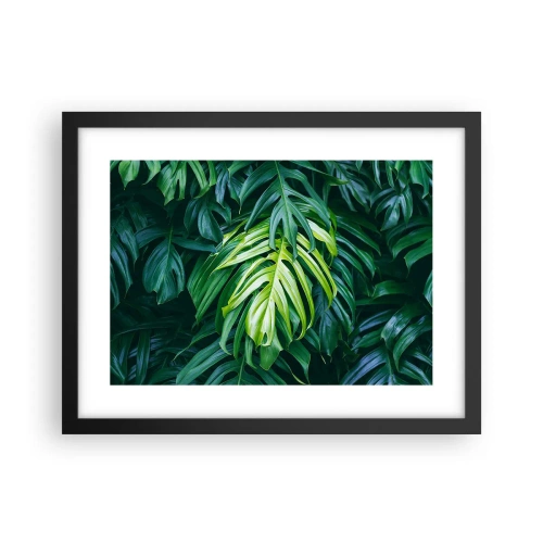 Poster in einem schwarzem Rahmen - Tauchen Sie ein in die Frische - 40x30 cm