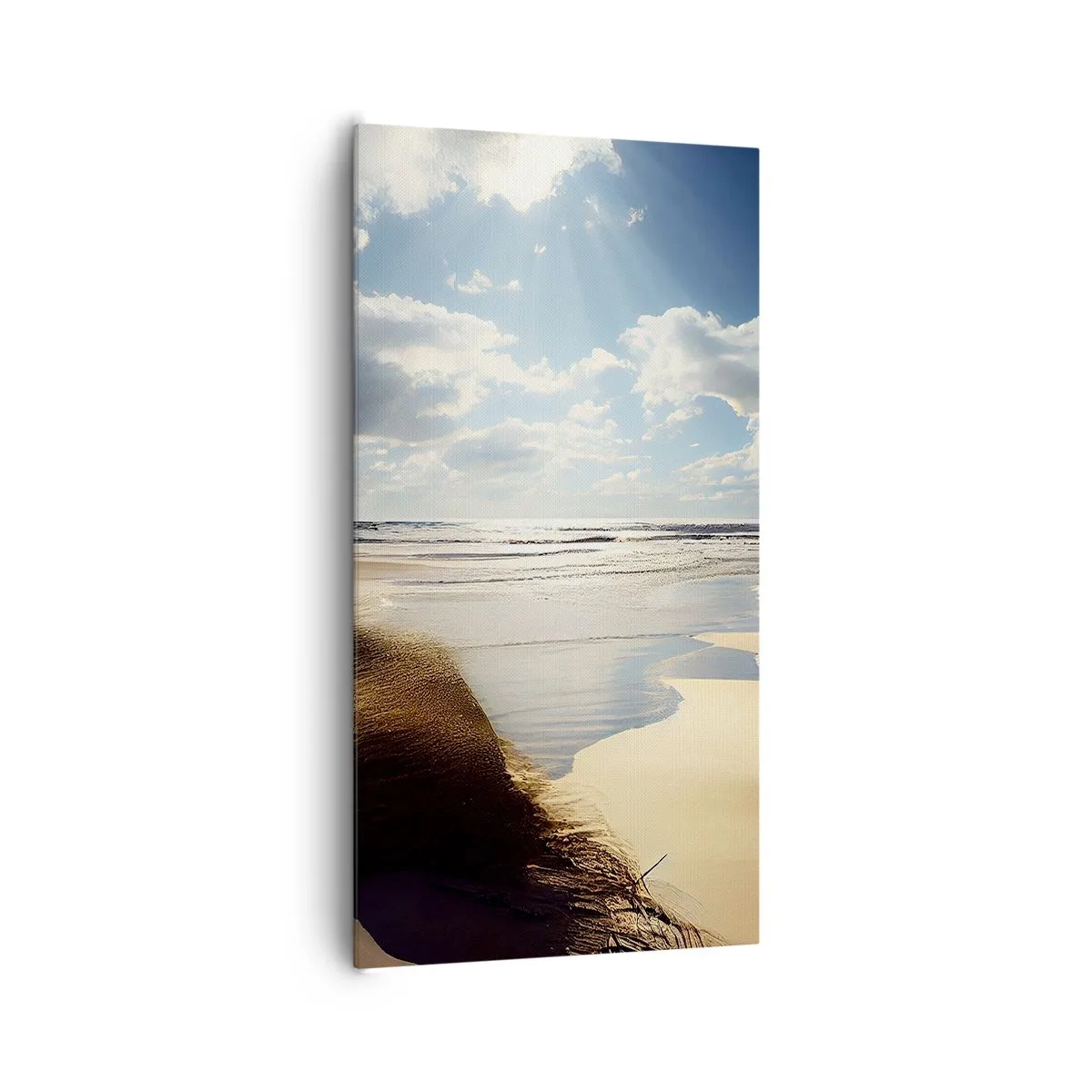 Bild auf Leinwand - Leinwandbild - Strand, wilder Strand - 65x120 cm