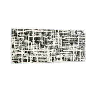 Glasbild - Bild auf glas - Gewebte Komposition - 100x40 cm