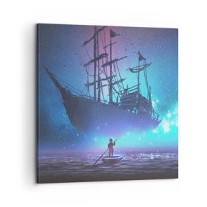 Bild auf Leinwand - Leinwandbild - Begegnung mit dem Mythos des Meeres - 60x60 cm