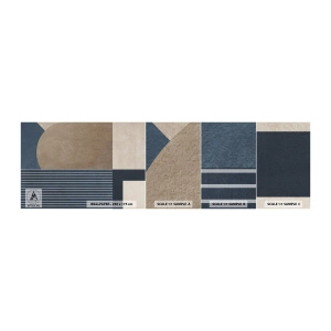 Fototapetenmuster Standard Eco - Komposition aus Einfachheit und Rundheit - Minimalismus, Abstraktion, Stück - 100x30 cm