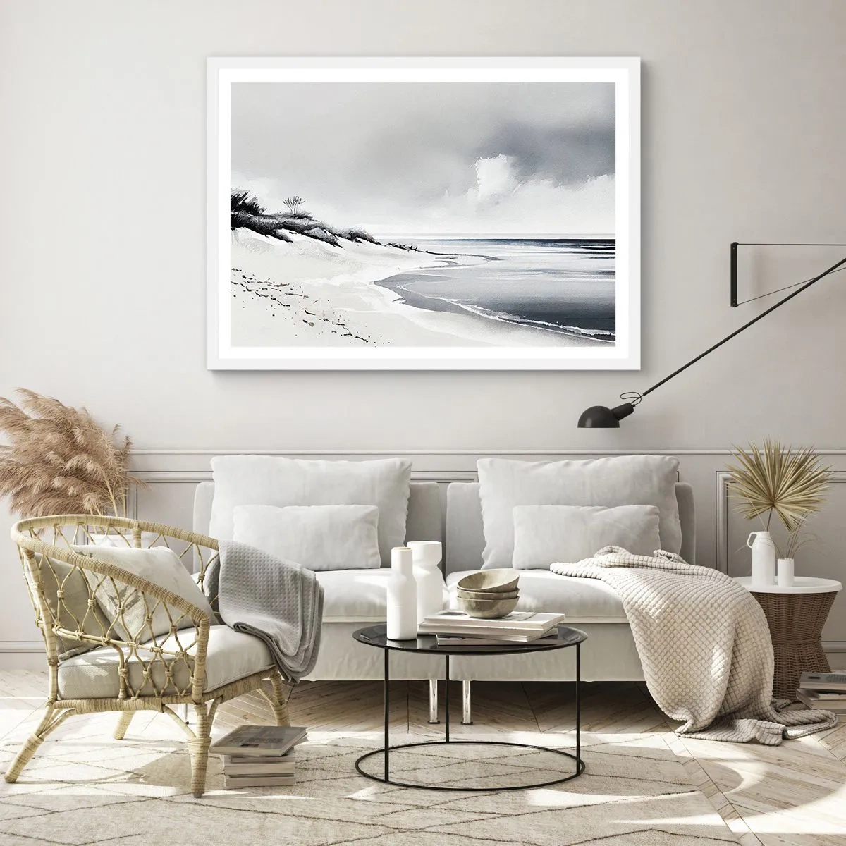 Poster in einem weißen Rahmen - Für immer zusammen - 40x30 cm