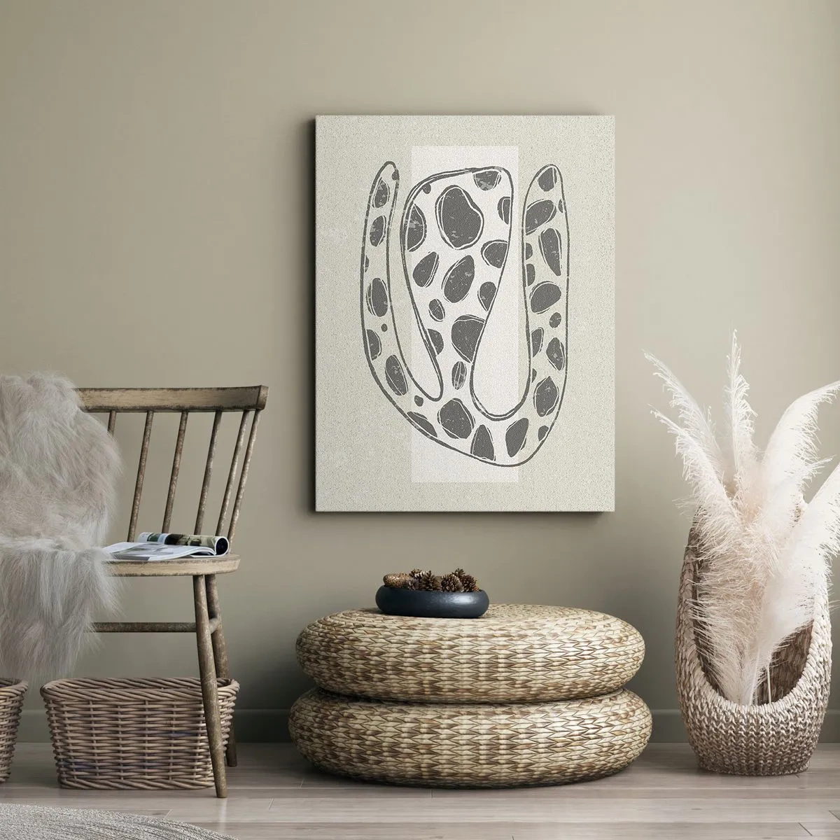 Bild auf Leinwand - Leinwandbild - Seltsame Kreatur - 45x80 cm