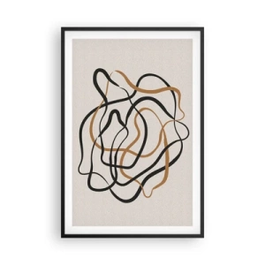 Poster in einem schwarzem Rahmen - Alles ging schief - 61x91 cm