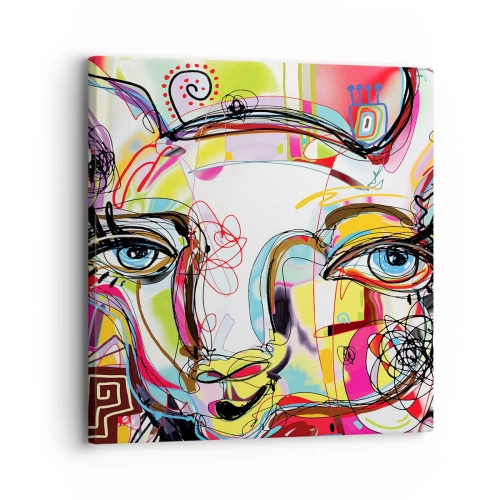 Bild auf Leinwand - Leinwandbild - Der Reichtum des Abiturs der Katze - 30x30 cm