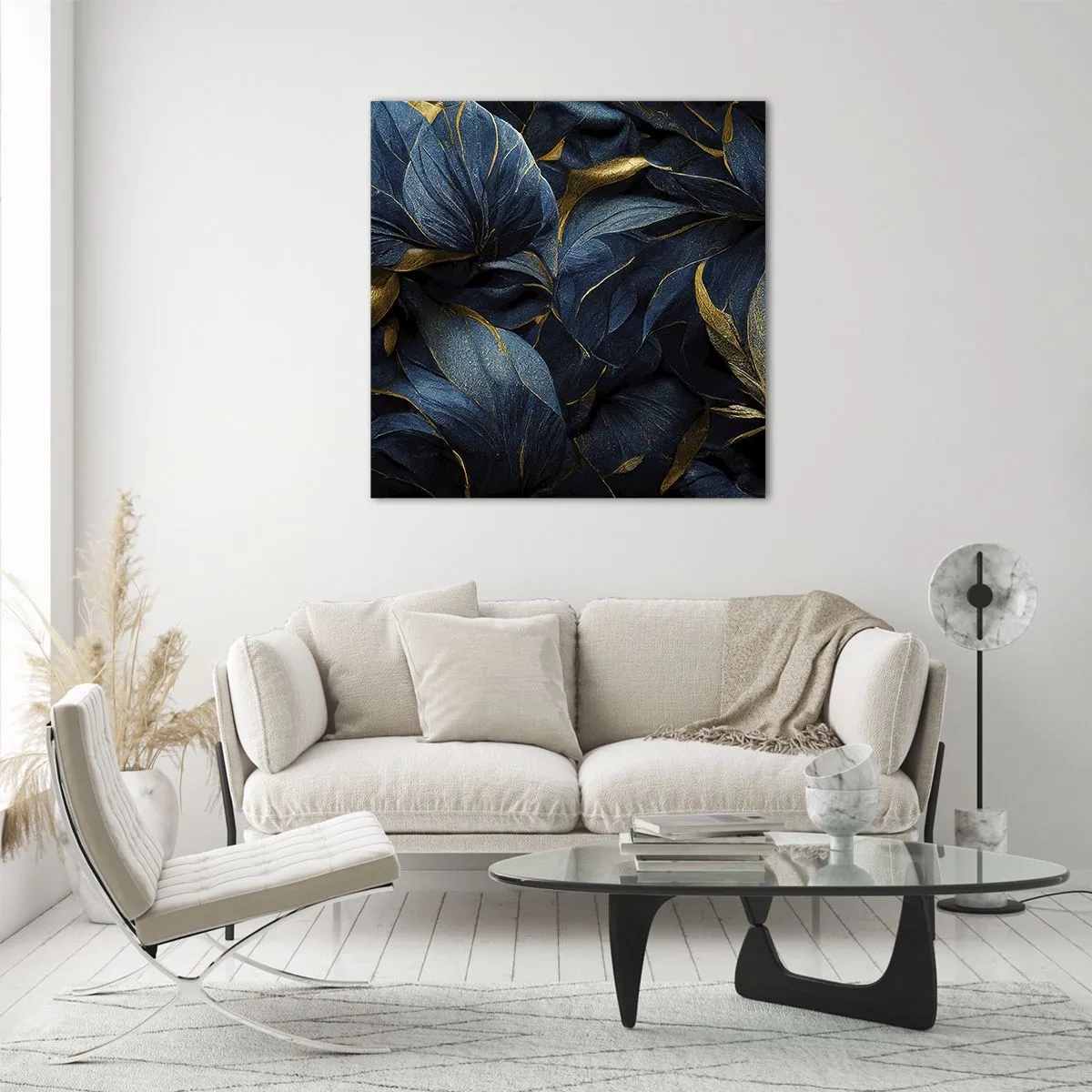 Glasbild - Bild auf glas - Mit Gold gefüttert - 70x70 cm