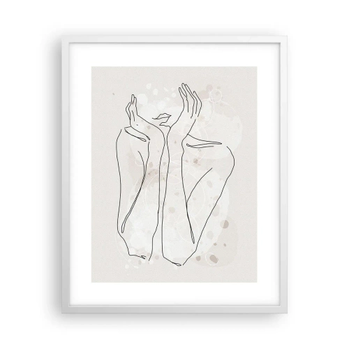 Poster in einem weißen Rahmen - Ein träumerischer Moment - 40x50 cm