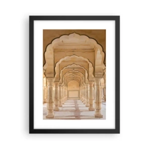 Poster in einem schwarzem Rahmen - Im Palast des Maharadschas - 30x40 cm