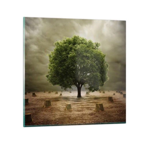 Glasbild - Bild auf glas - Alle Hoffnung - 70x70 cm