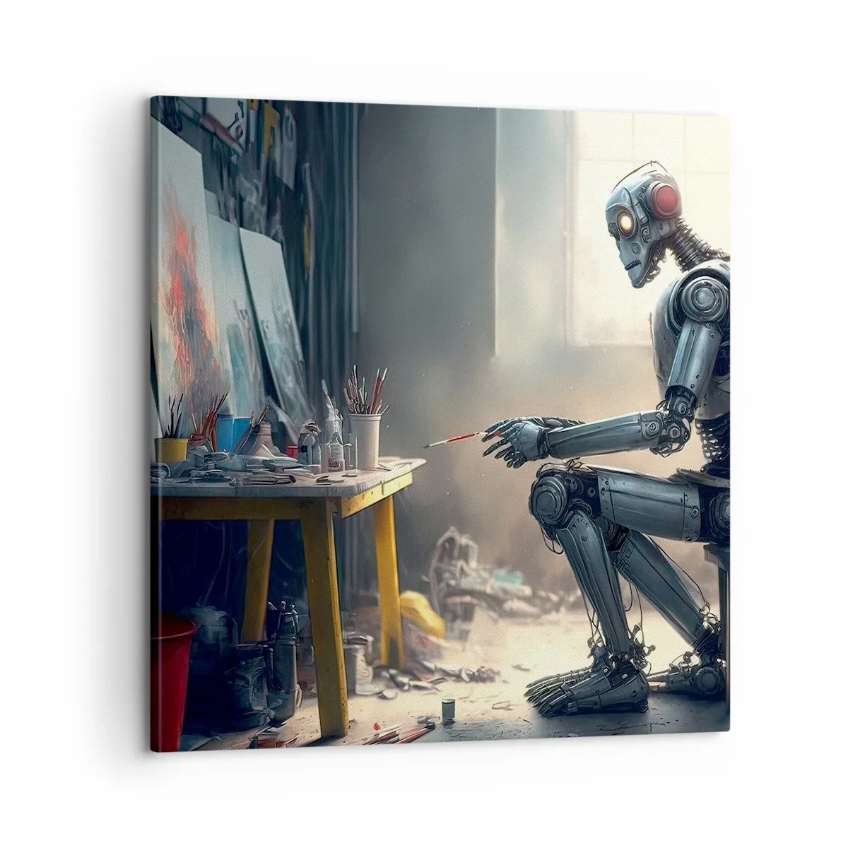 Bild auf Leinwand - Leinwandbild - Schöpfungsakt - 60x60 cm