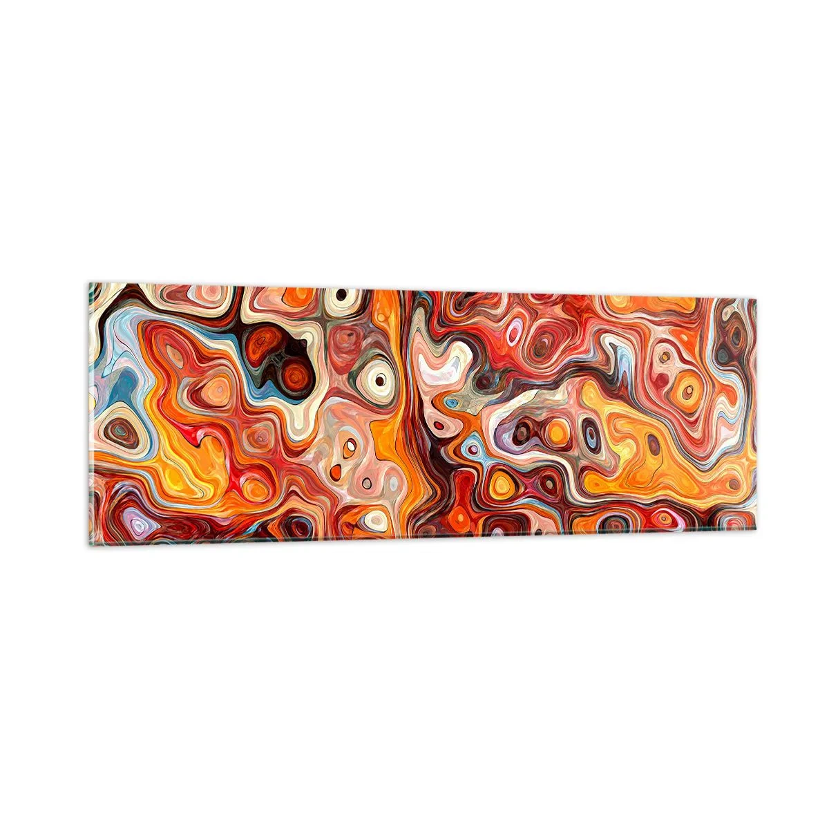 Glasbild - Bild auf glas - Wenn die Nüsse in Honig geschmolzen sind - 90x30 cm