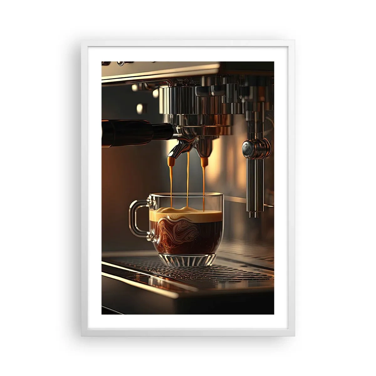 Poster in einem weißen Rahmen - Sinnliche Mischung - 50x70 cm