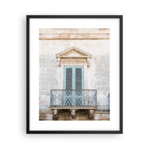 Poster in einem schwarzem Rahmen - Der einzigartige Charme Italiens - 40x50 cm